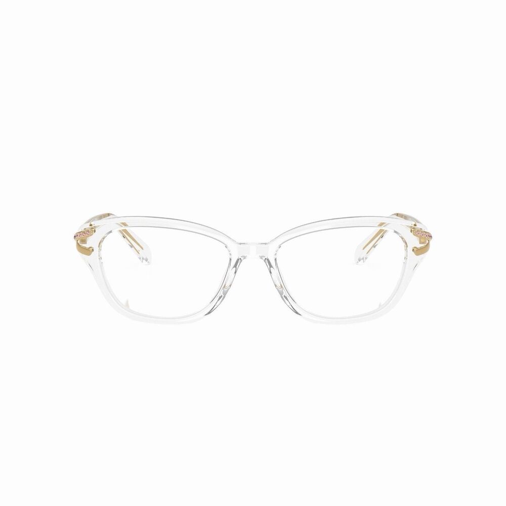Swarovski SK2032 Eyeglasses Frames Transparent Crystal Demo Lenses 54mm NEW - Picture 12 of 16